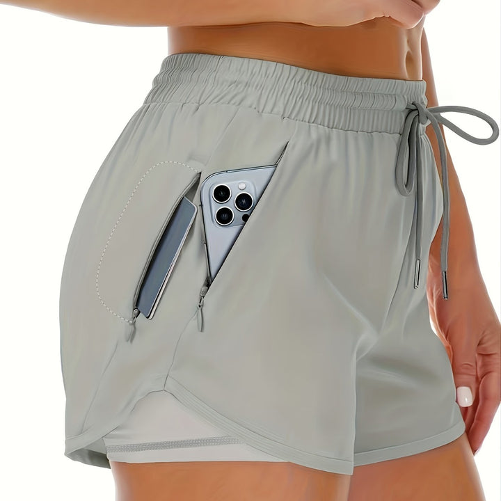 Levoire | Shorts De Fitness De Course 2 En 1 Unis Avec Plusieurs Poches