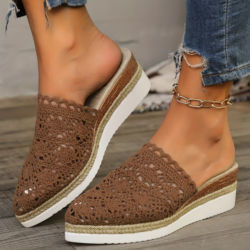 Levoire | Chaussures À Talons En Dentelle Tricotées