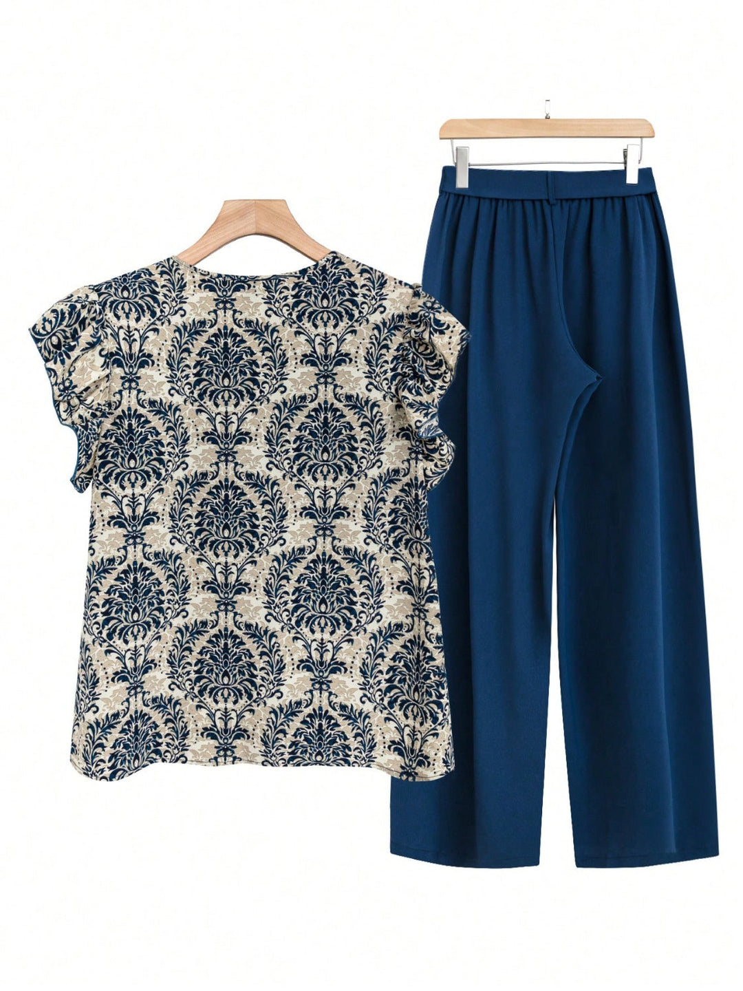 Levoire | Cap Ruffle Top Et Pantalon Set