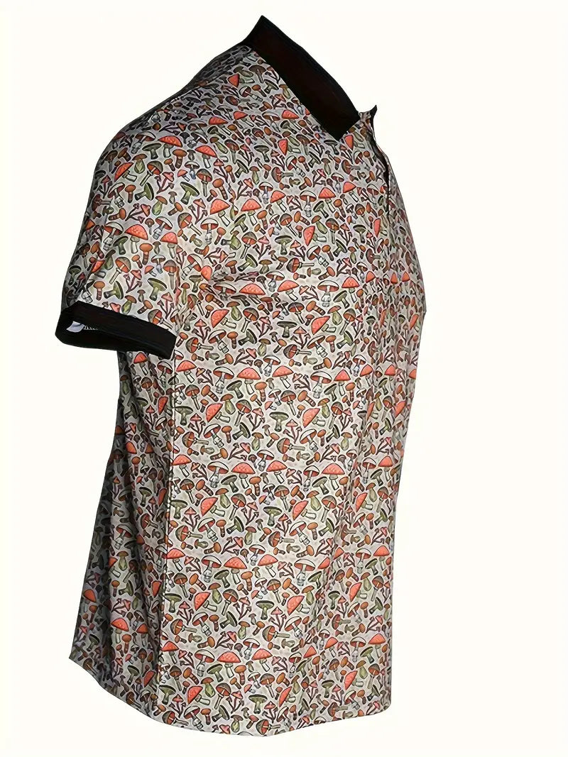 Levoire | Chemise Manches Courtes Imprimé Décoratif