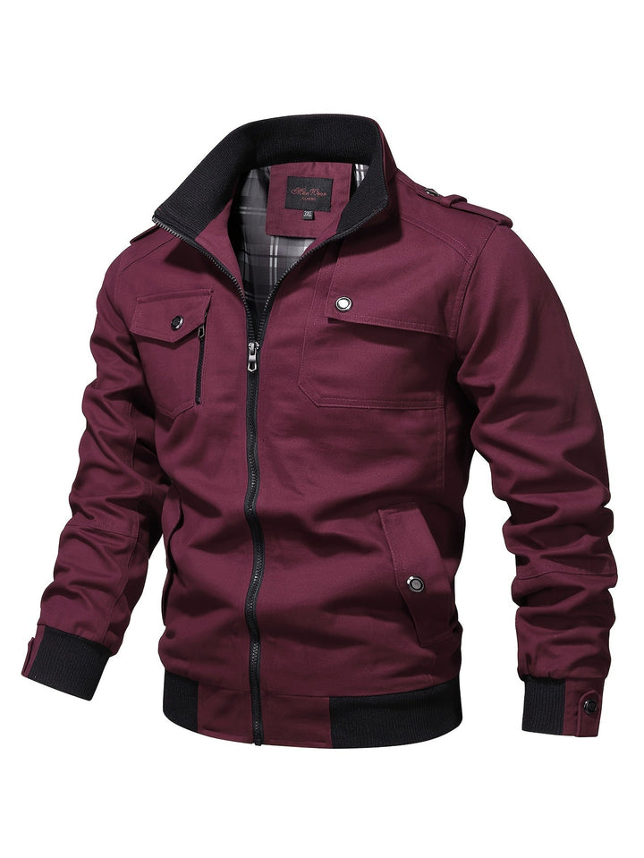 Levoire | Gilet Boutonné Rouge foncé-A