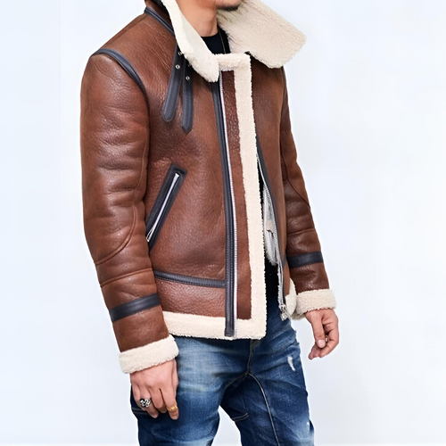 Levoire | Veste avec Doublure en Sherpa et Résistance à l'Eau pour l'Hiver