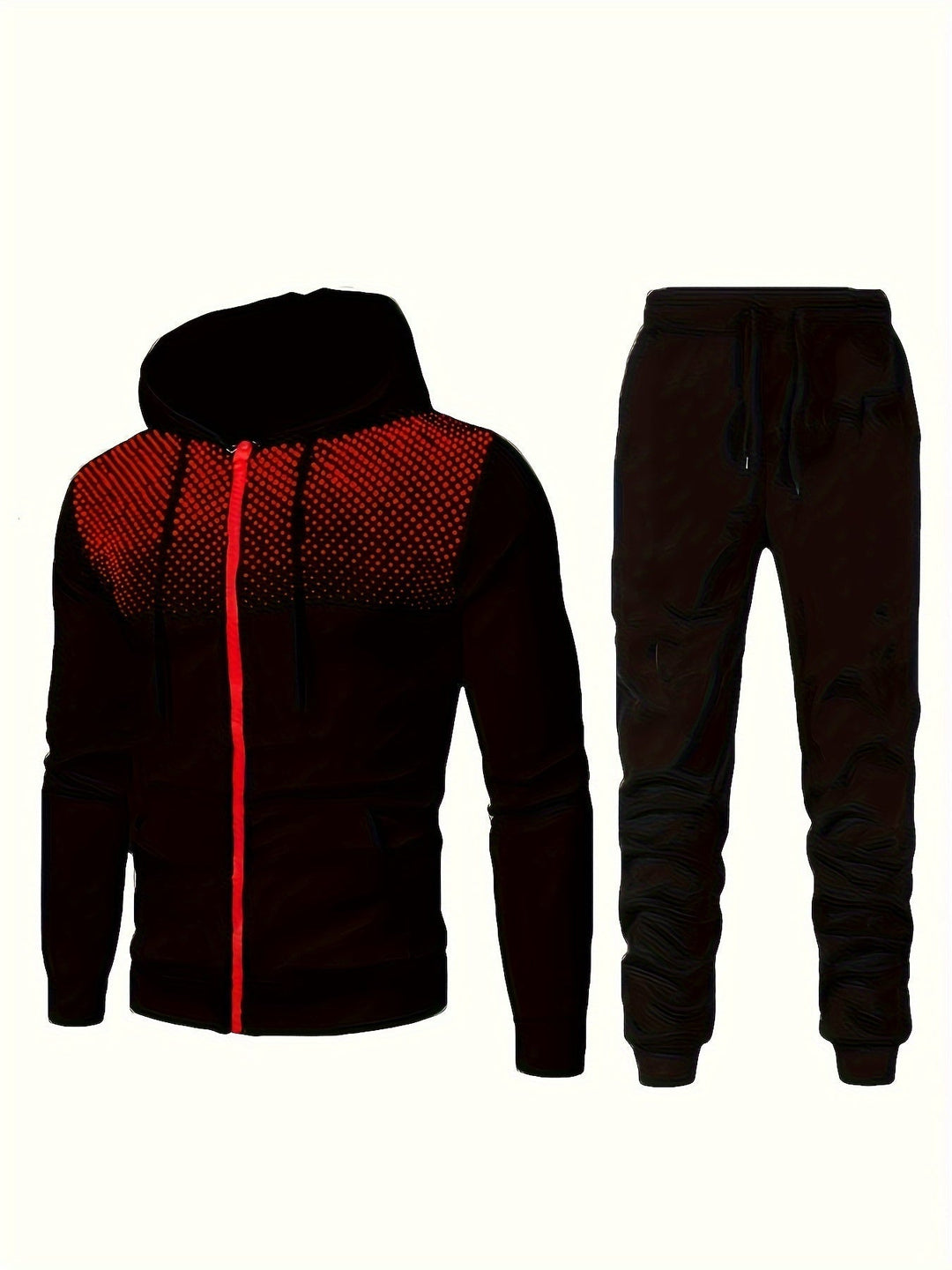 Levoire | Ensemble De Survêtement Pour Homme 2 Pièces Avec Sweat À Capuche Et Pantalon De Jogging Noir