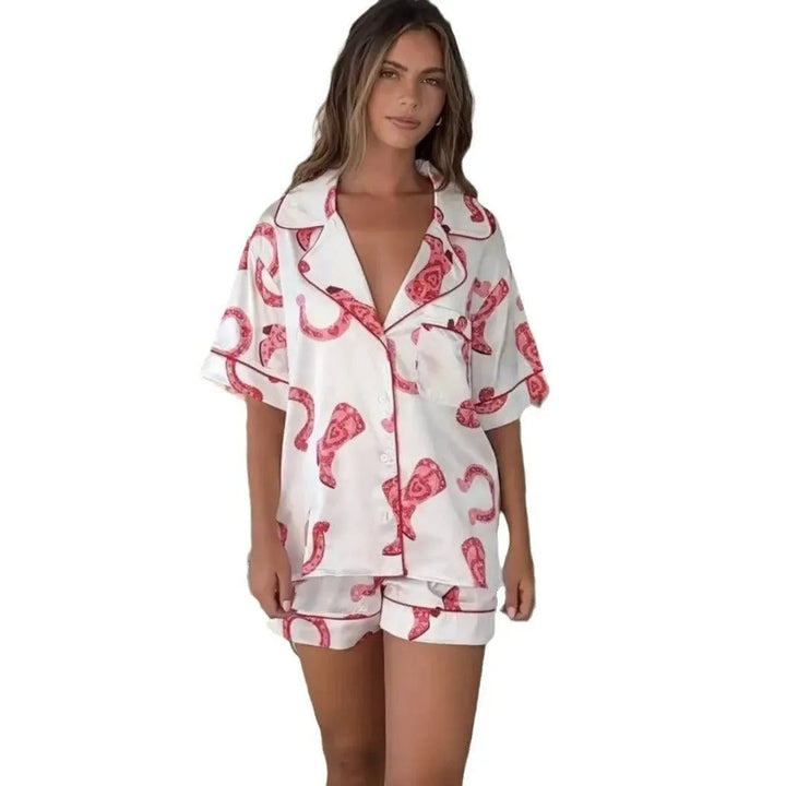 Levoire | Ensemble de nuit satin à deux pièces pour femmes