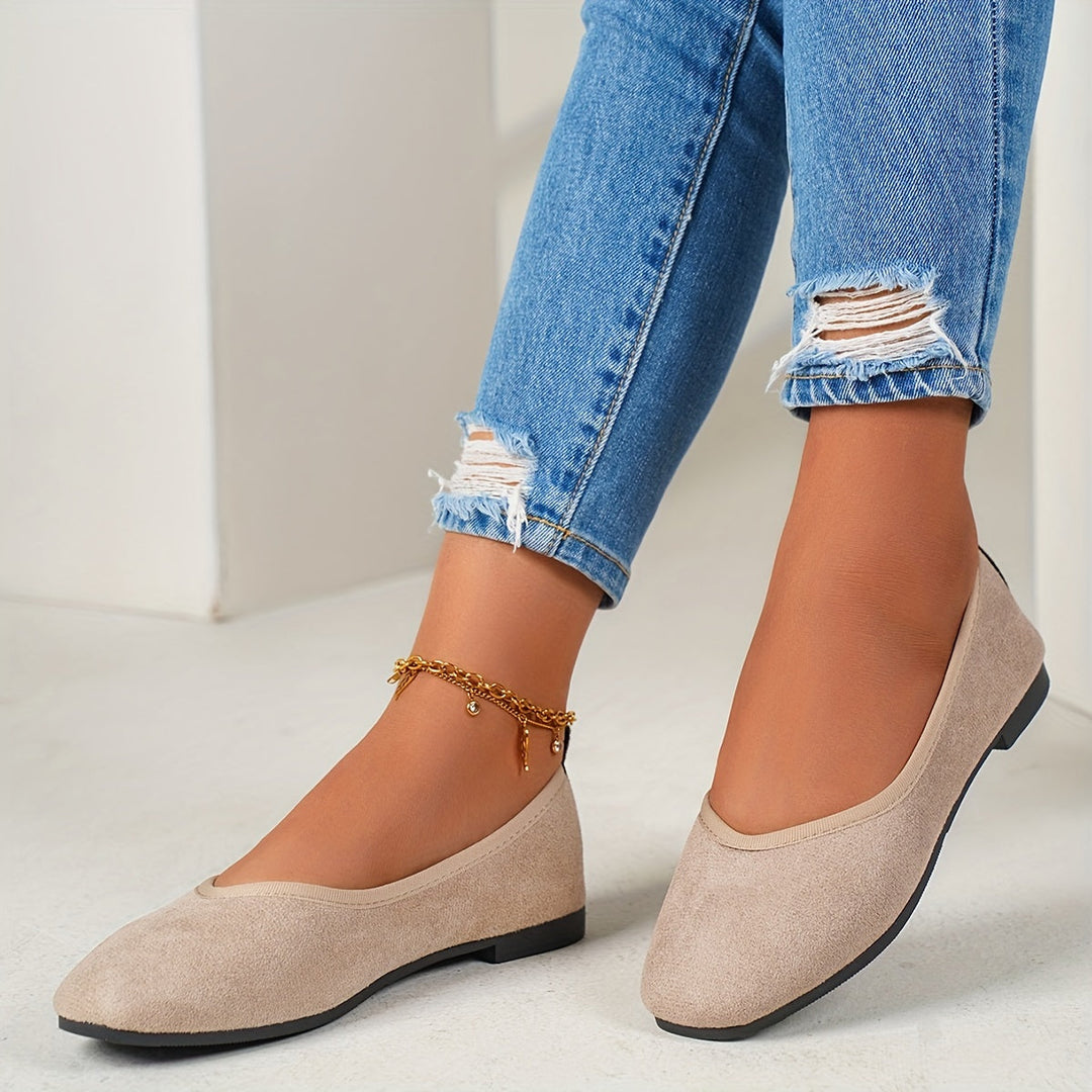 Levoire | Ballerines En Velours Élégantes Pour Femmes