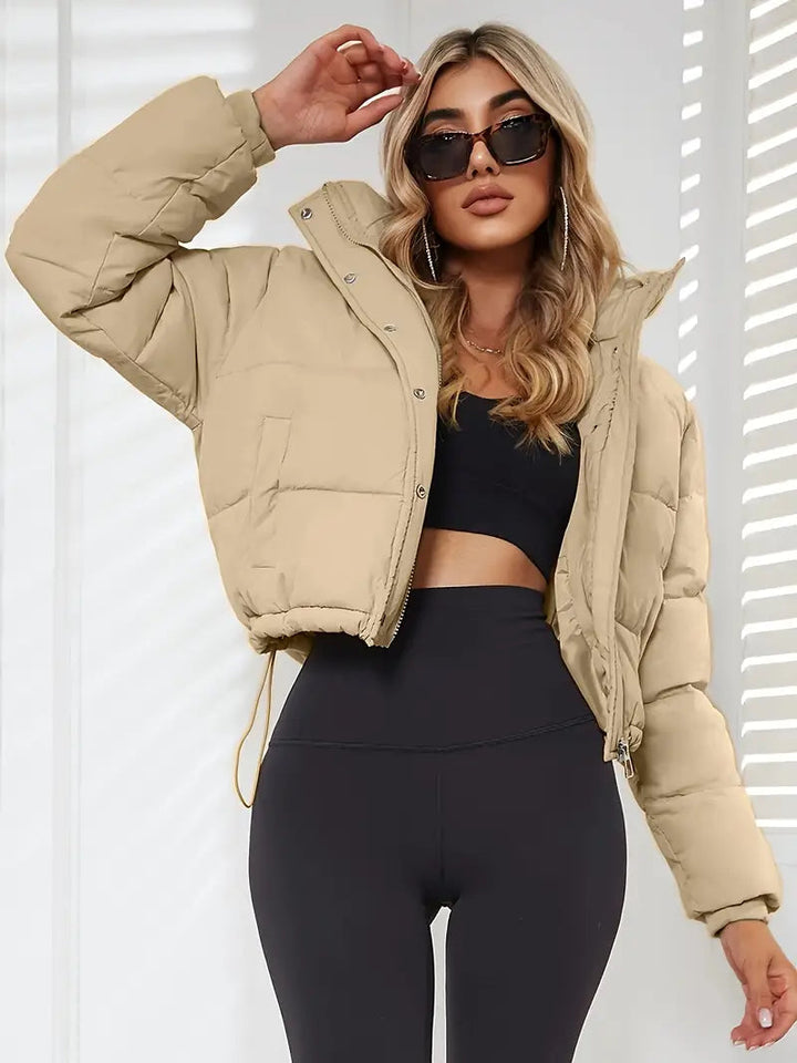 Levoire | Veste À Manches Longues Avec Fermeture Éclair Et Capuche Khaki