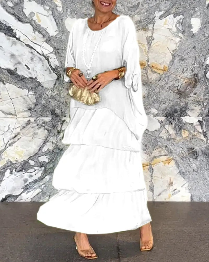 Levoire | Robe ample de style artistique Blanc