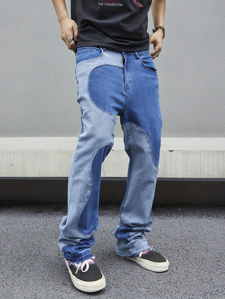 Levoire | Rennon Patches Denim Bootcut Jeans Homme