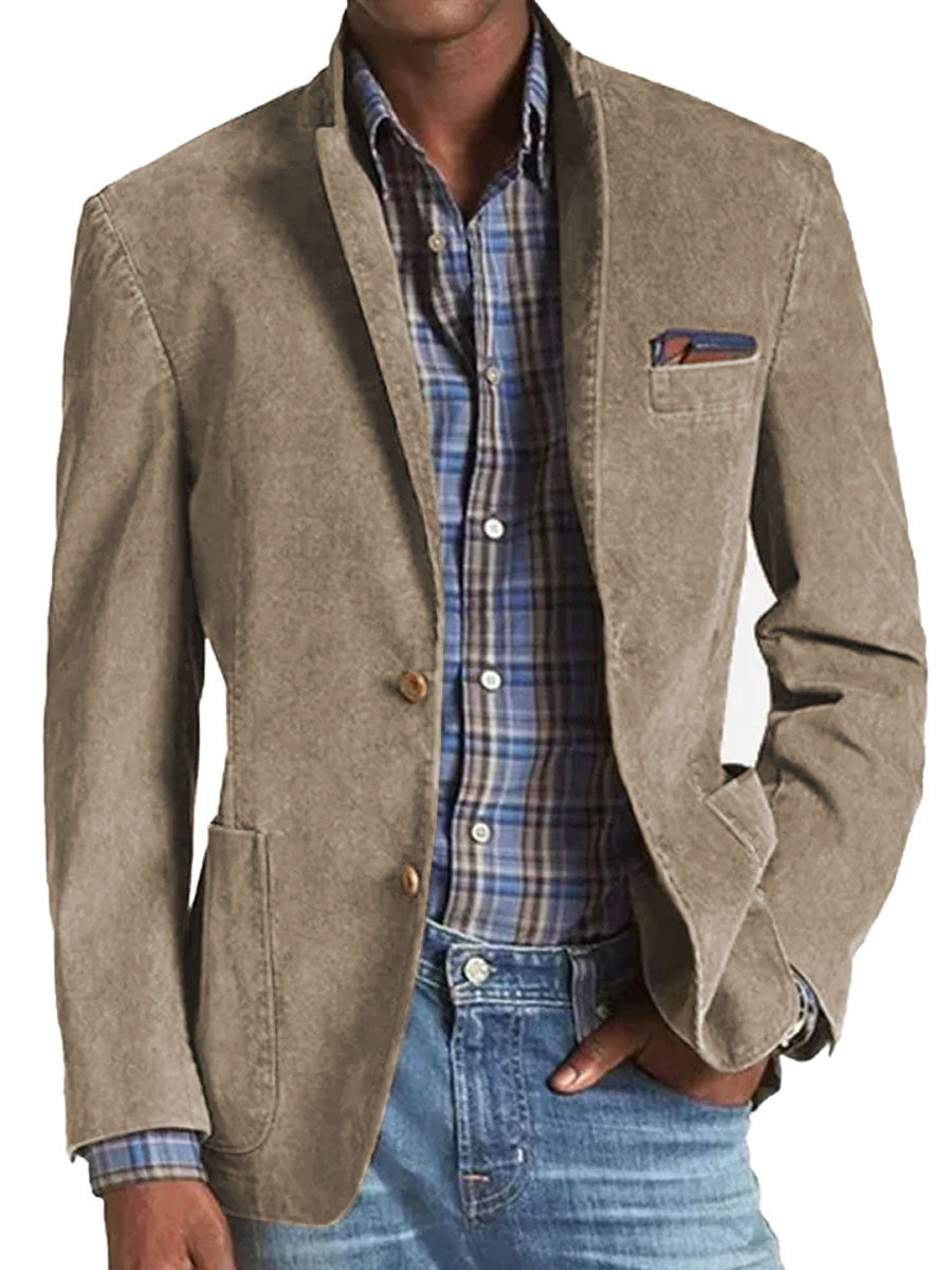 Levoire | Blazer Chic à Trois Poches Khaki