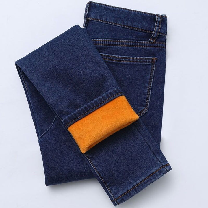 Levoire | Jean Femme Chaud Hiver Bleu