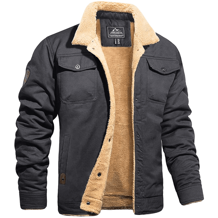 Levoire | Veste pour hommes Vêtements vintage Veste bomber Classique Gris foncé