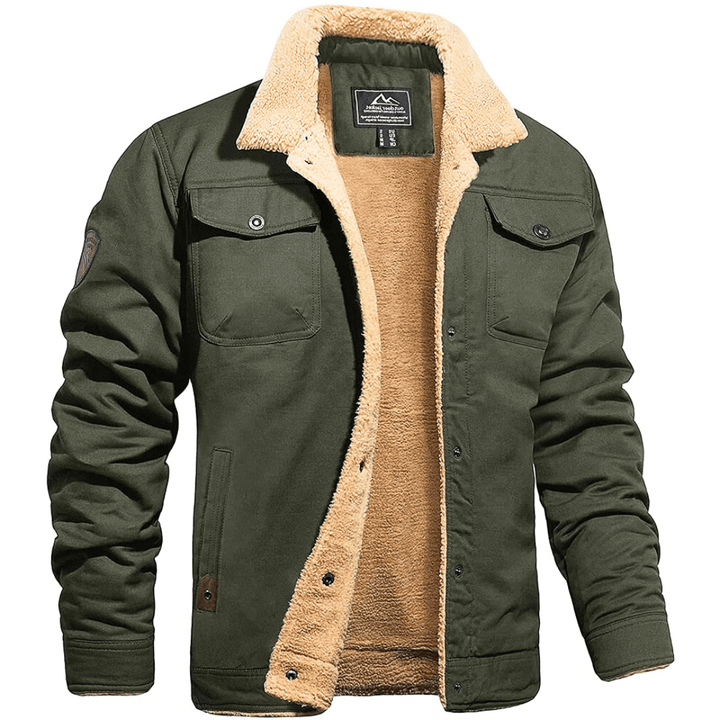 Levoire | Veste pour hommes Vêtements vintage Veste bomber Classique vert olive