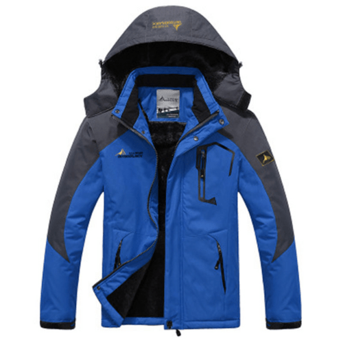 Levoire | Veste de ski chaude pour hommes Matériau respirant et imperméable Bleu gris foncé