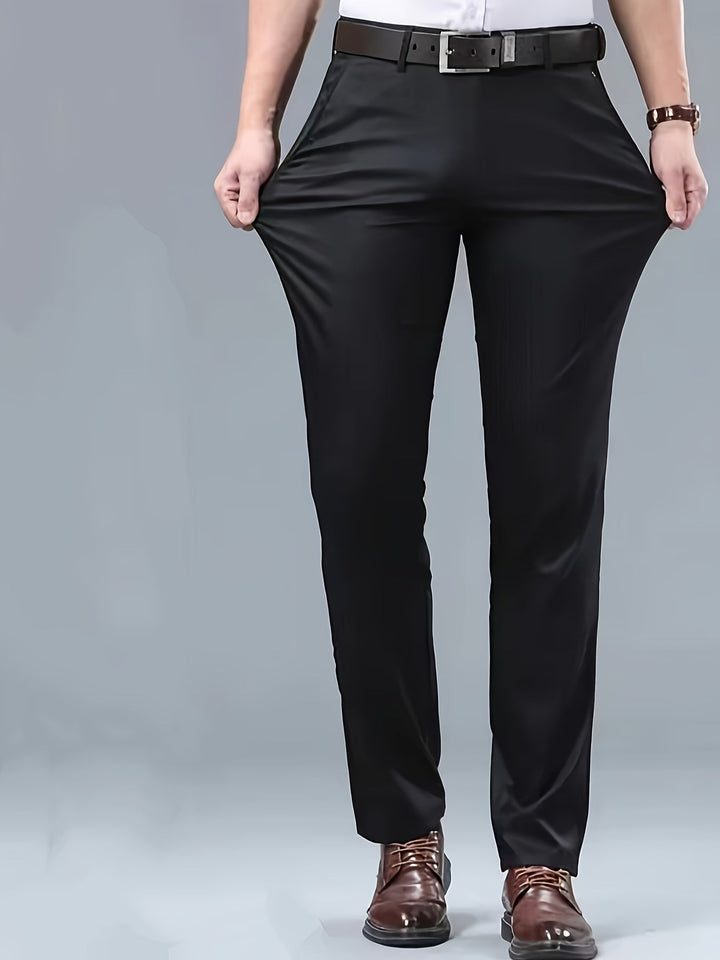 Levoire | Non Mélangeable Pantalons Extensibles Gris Clair Noir