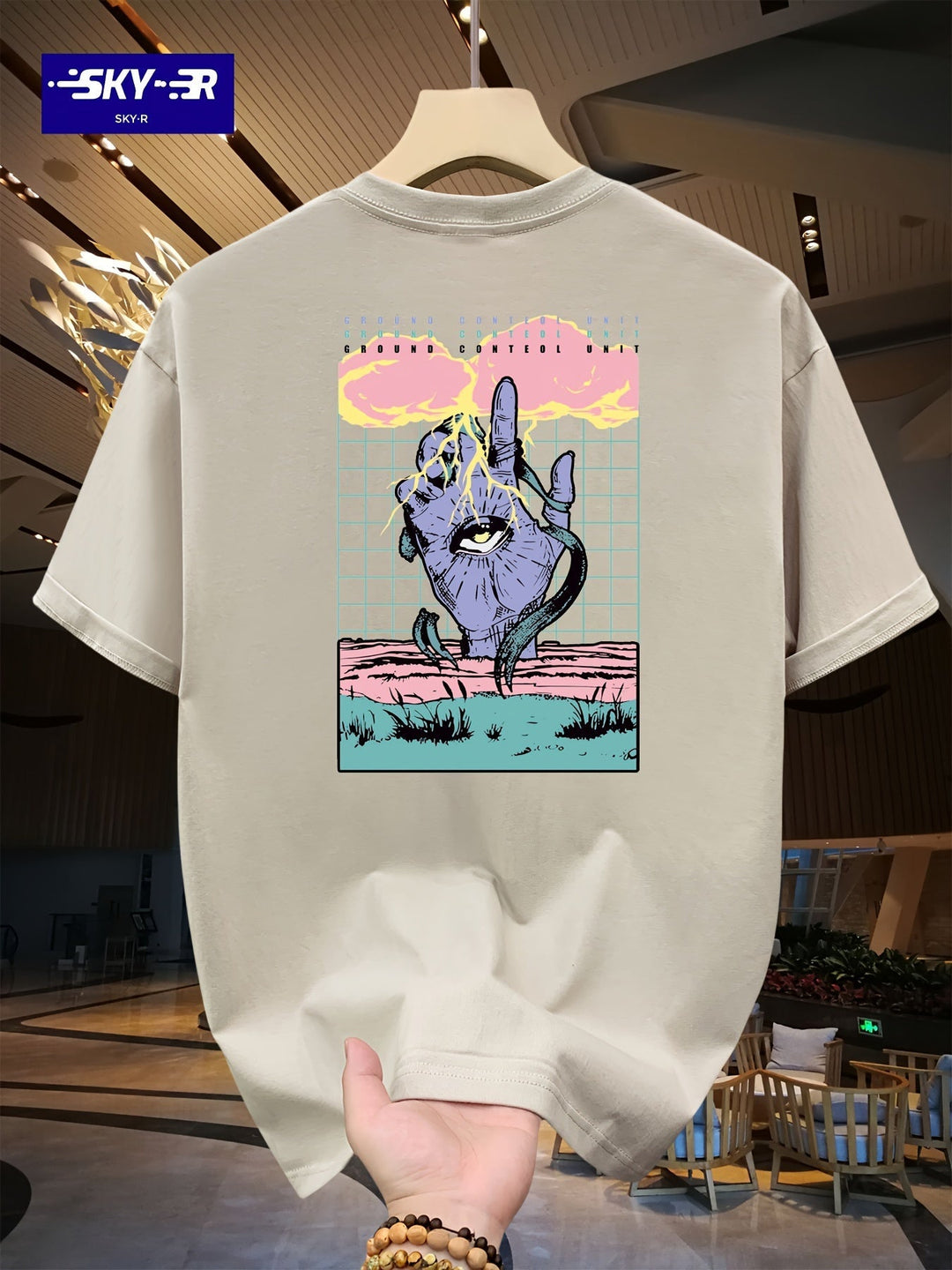 Levoire | T-Shirt Homme Dessin À La Main Graphiques Liste de lait