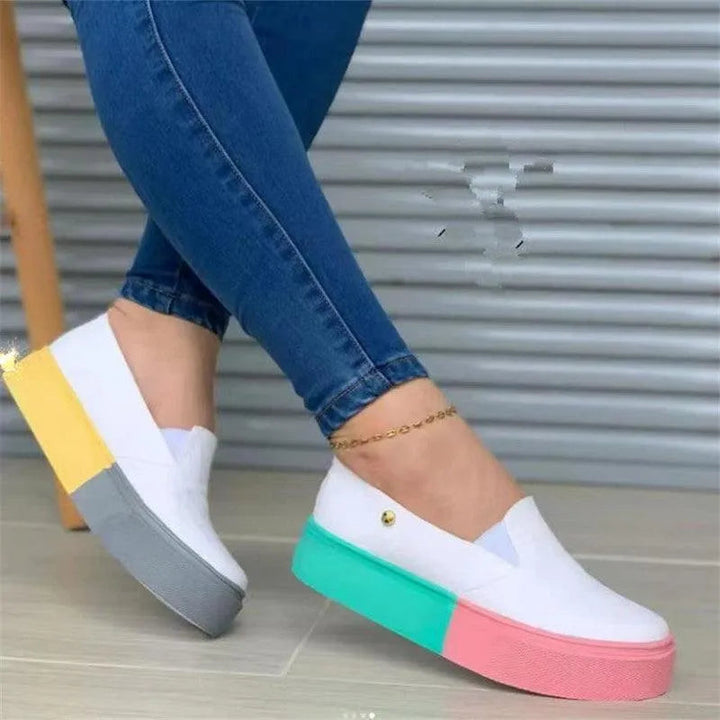 Levoire | Slip-On à semelle colorée Blanc