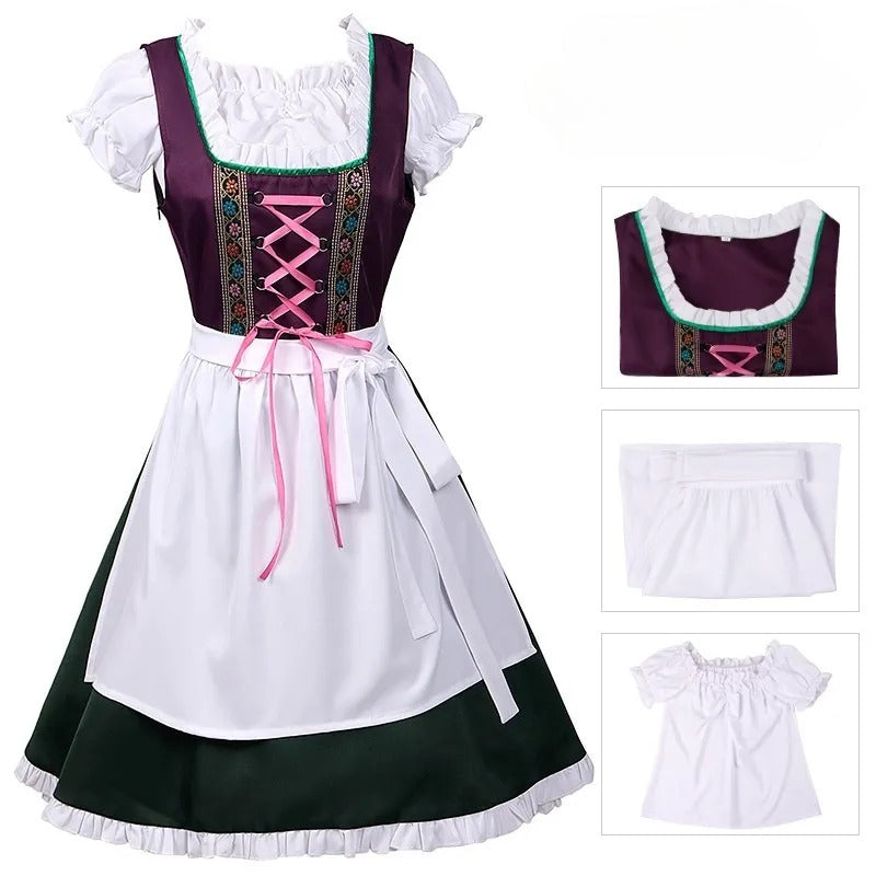 Levoire | Costume traditionnel Robe pour femmes - Violet