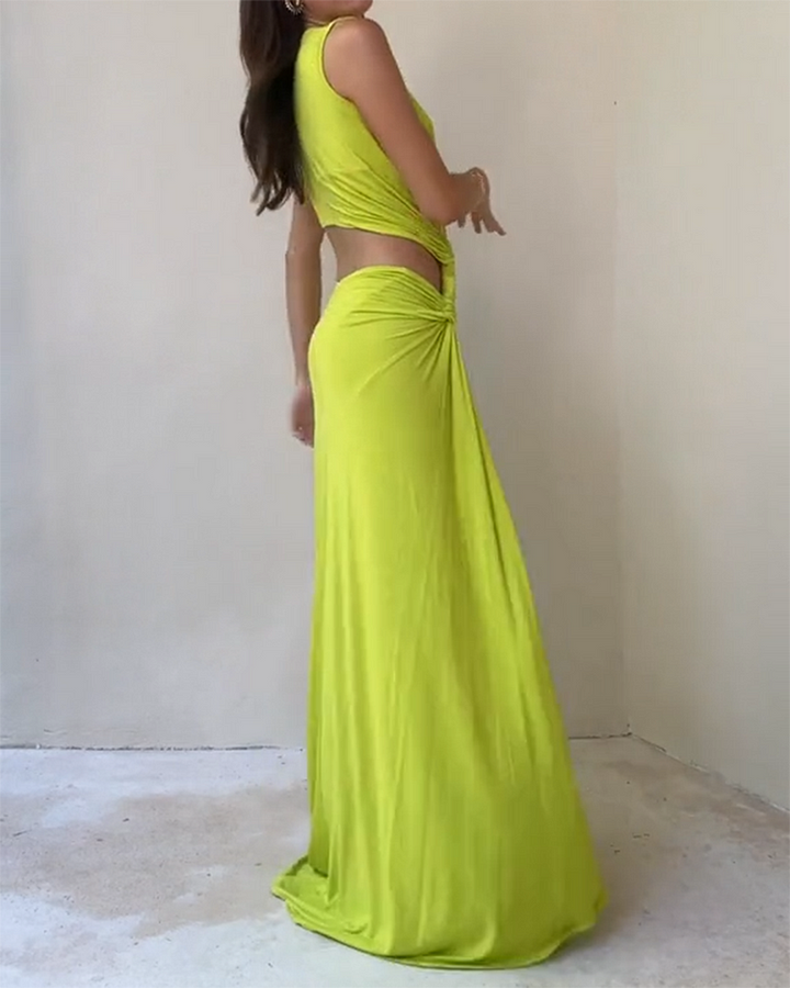 Levoire | Robe maxi avec fente sur le côté