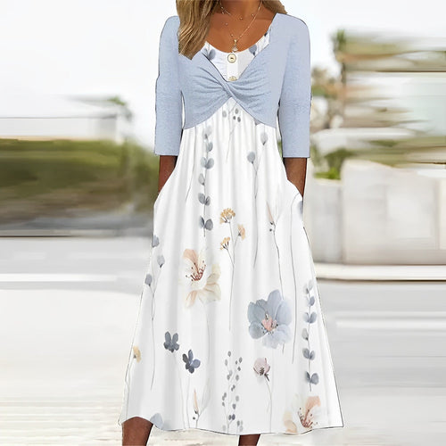 Levoire | Robe À Motifs Bleus