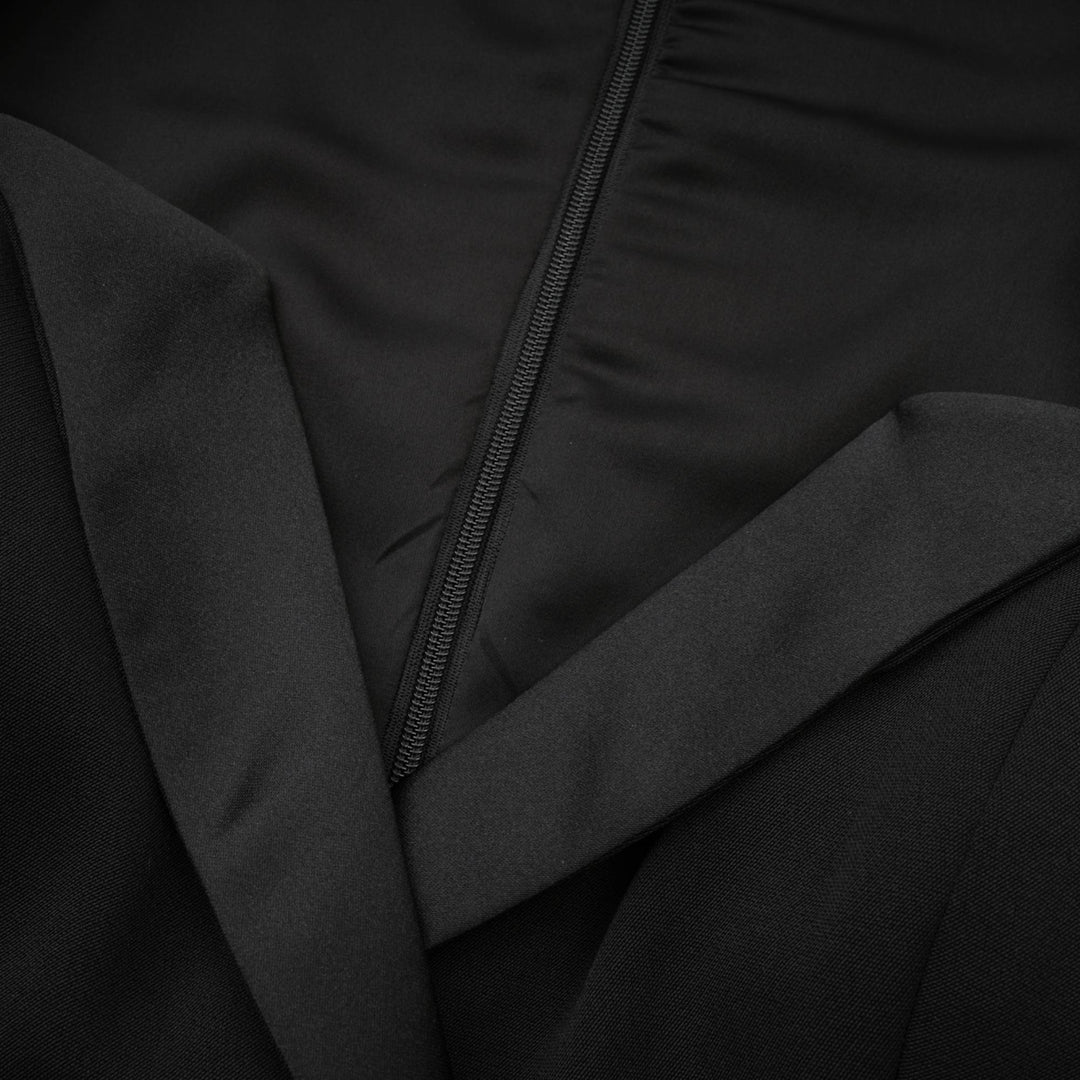 Levoire | Robe Mini À Double Boutonnage Noire (Uniquement Us)