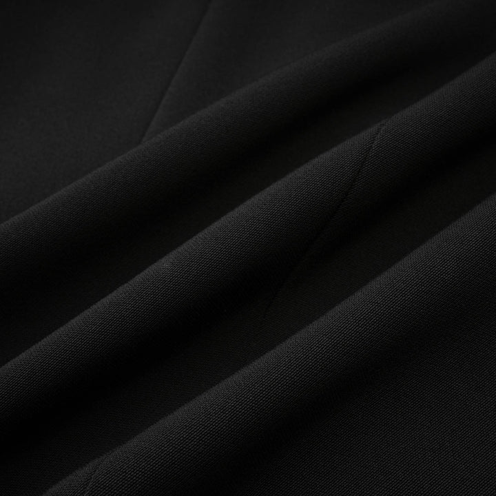 Levoire | Robe Mini À Double Boutonnage Noire (Uniquement Us)