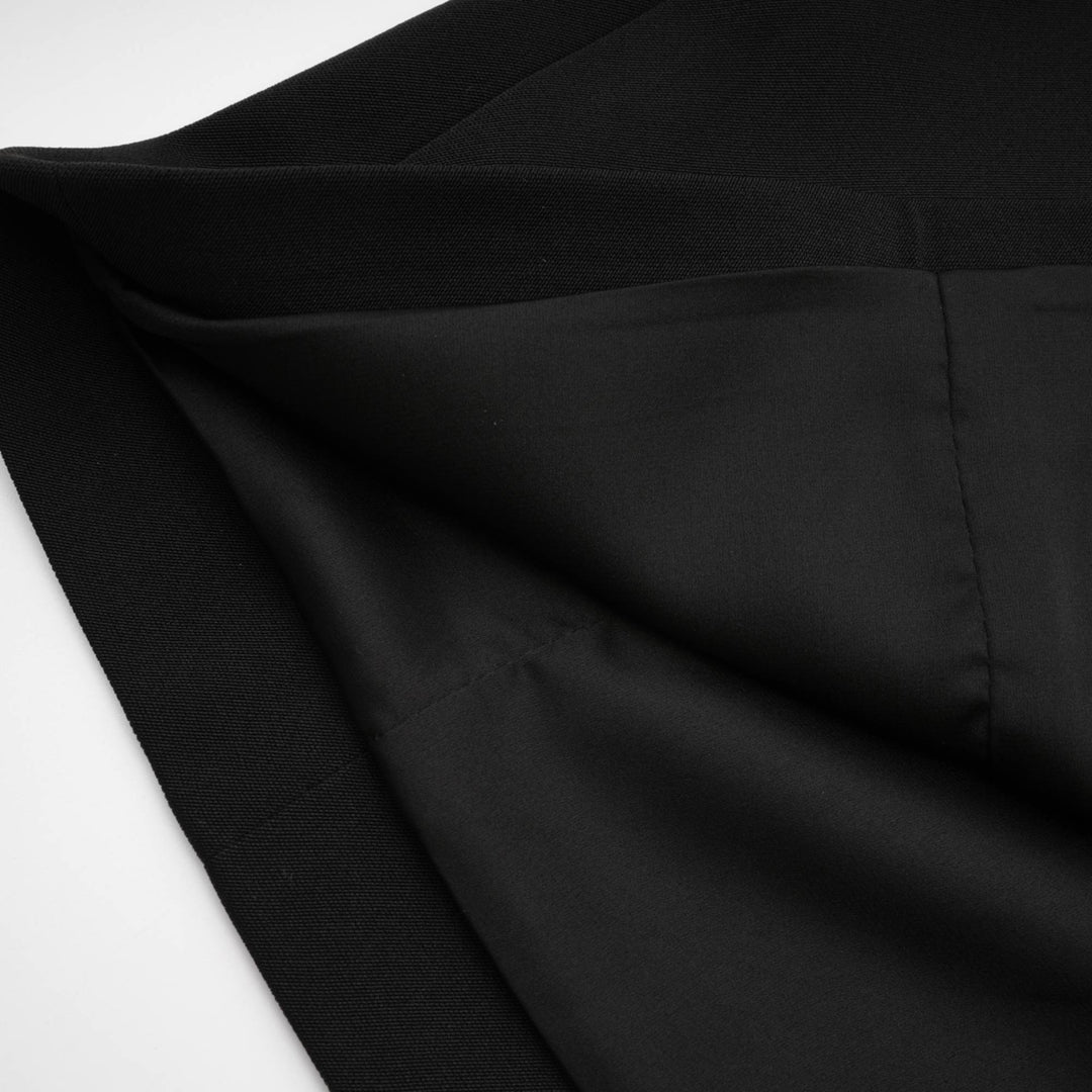 Levoire | Robe Mini À Double Boutonnage Noire (Uniquement Us)