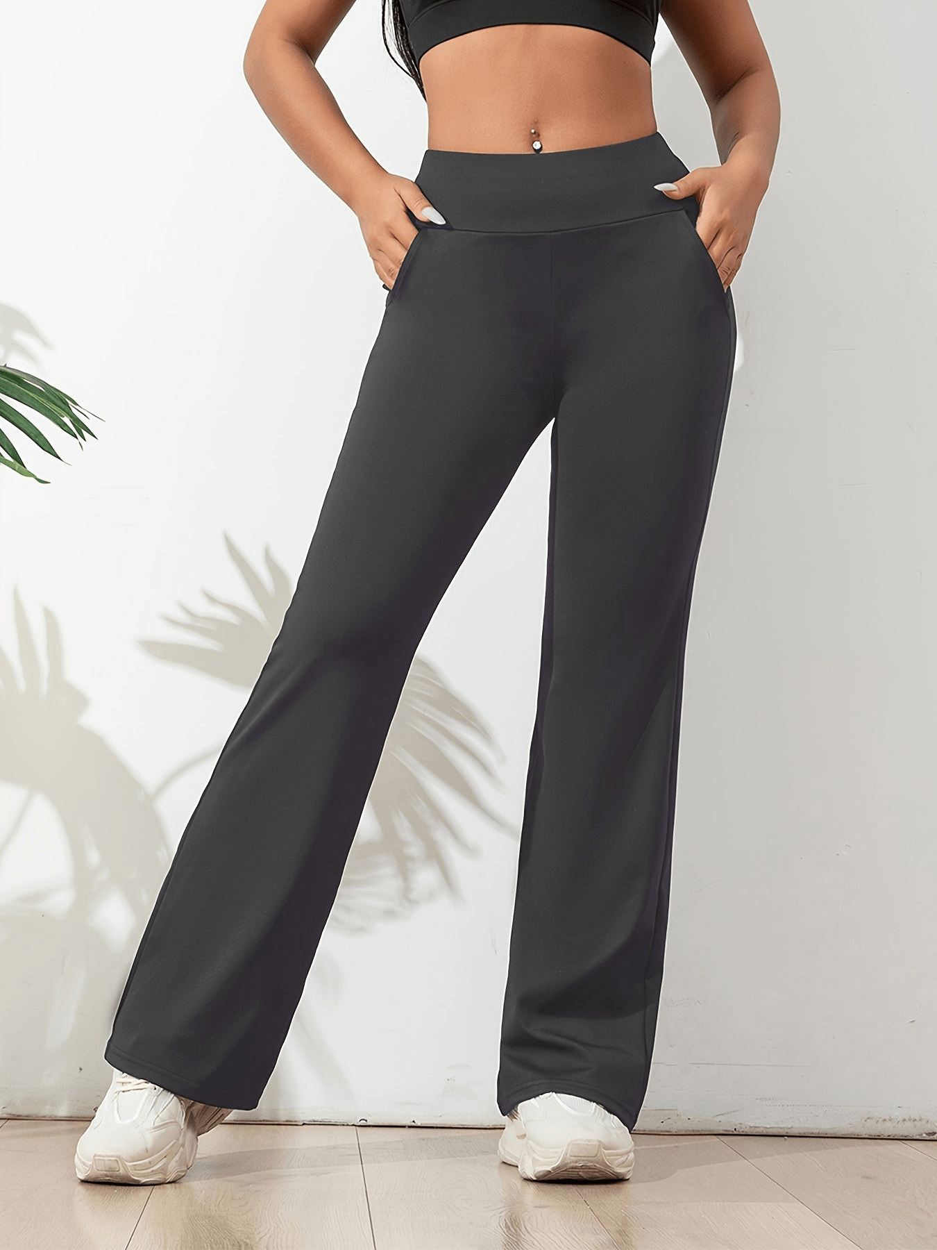 Levoire | Pantalon Yoga Taille Haute Femme Gris foncé
