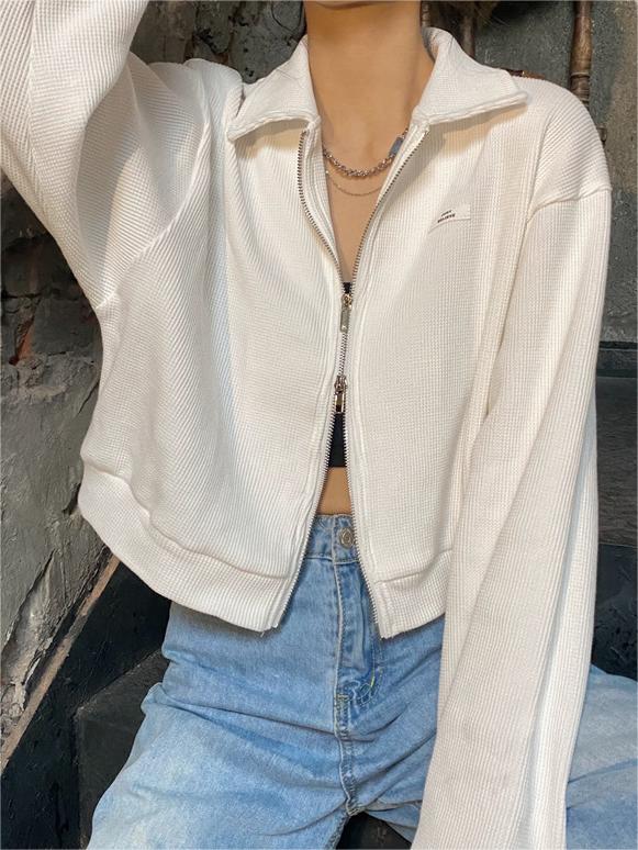 Levoire | Veste courte tricotée avec zip