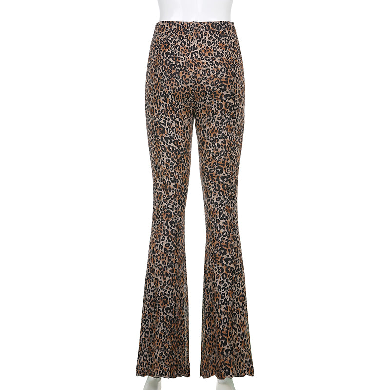 Levoire | Pantalon Évasé Un Pantalon Audacieux Avec Imprimé Léopard