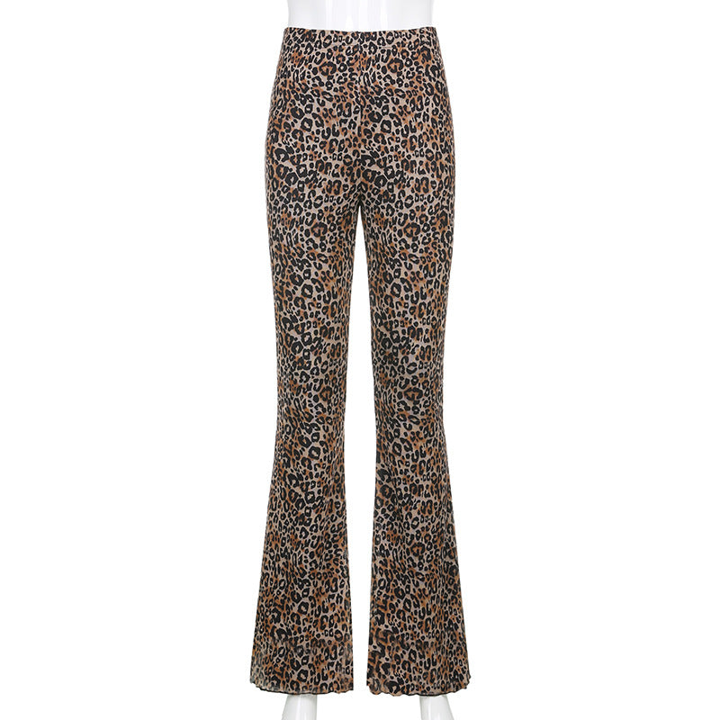 Levoire | Pantalon Évasé Un Pantalon Audacieux Avec Imprimé Léopard