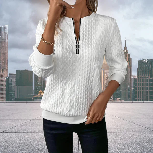 Levoire | Pull en tricot confortable et élégant Blanc