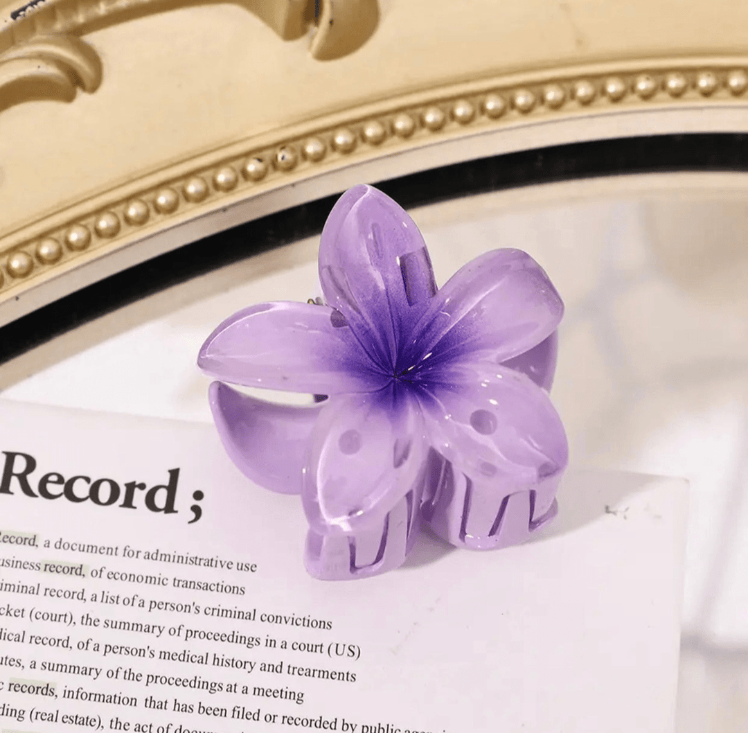 Levoire | Clips à cheveux fleuris tendance Lilas