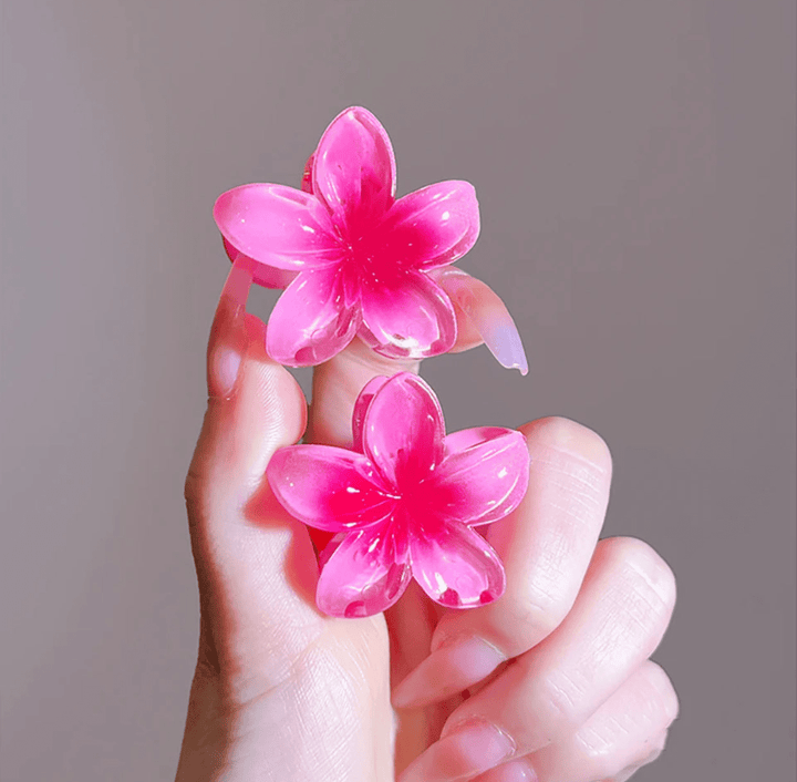 Levoire | Clips à cheveux fleuris tendance Rosa (Petit 2X)