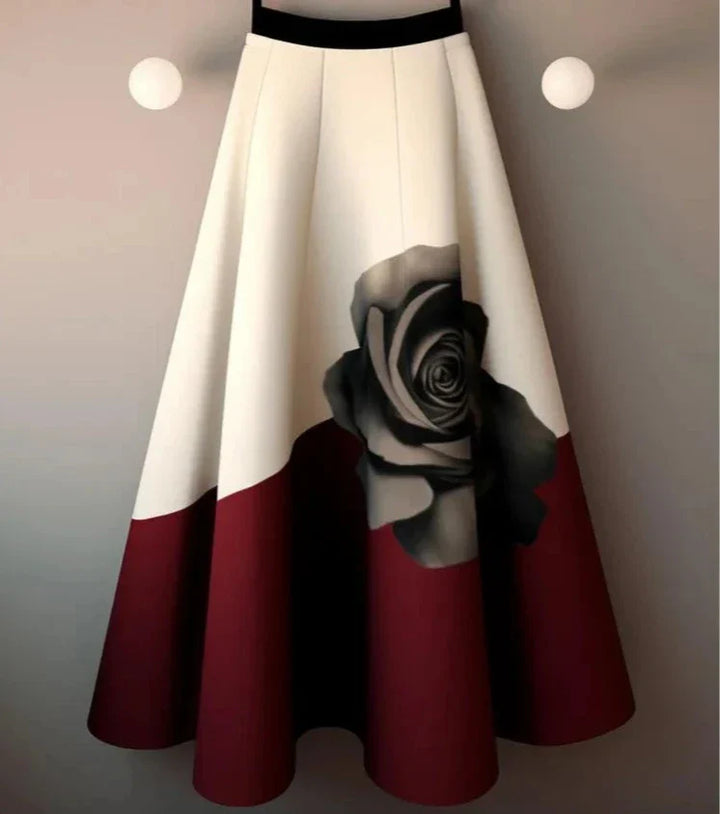 Levoire | Jupe A-Line Florale Avec Design De Roses Comme montré