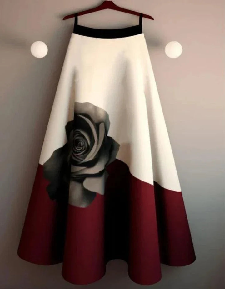 Levoire | Jupe A-Line Florale Avec Design De Roses