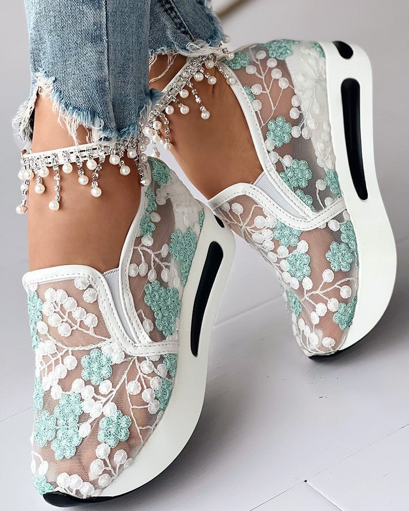 Levoire | Baskets En Filet À Motifs