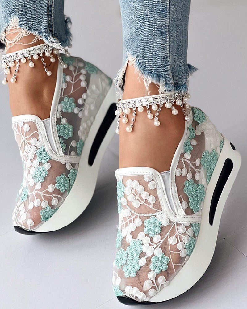 Levoire | Baskets En Filet À Motifs