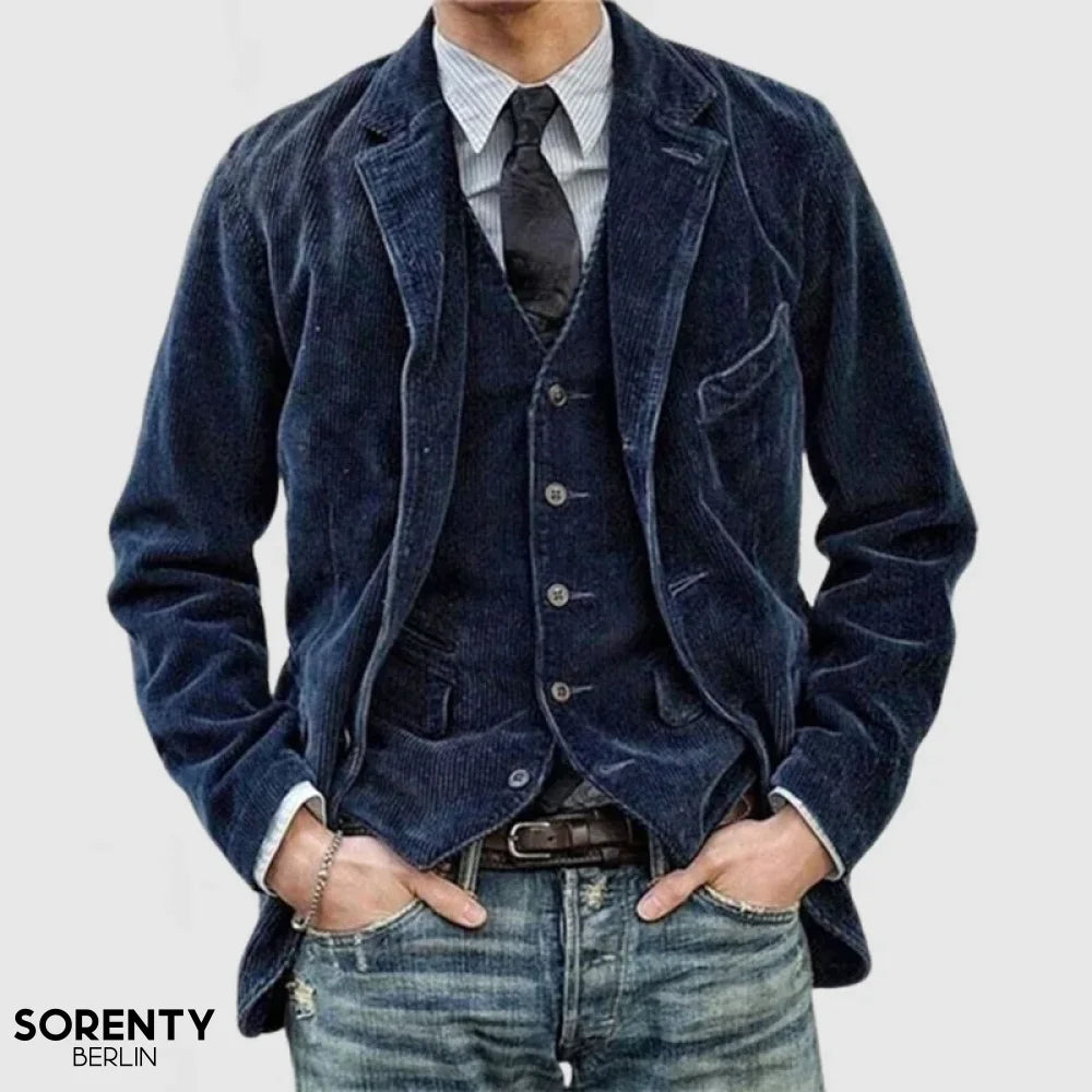 Levoire | Blazer et gilet en coton Merensininen