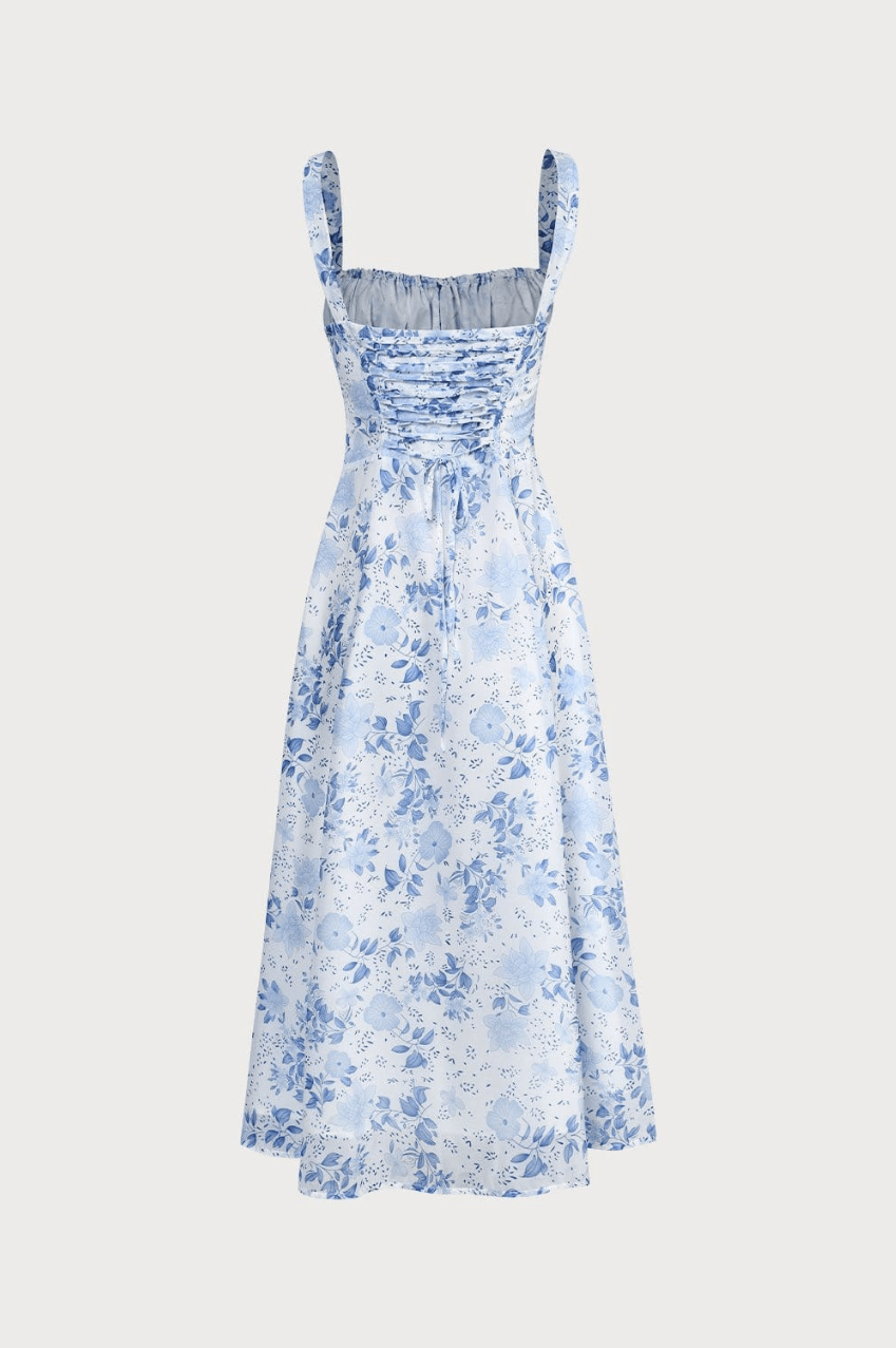 Levoire | Robe Midi Avec Fleurs Robe Femme Élégance & Confort