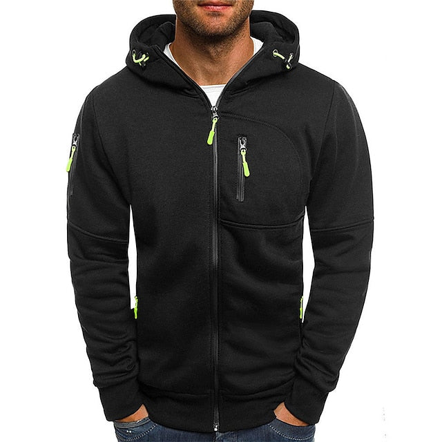 Levoire | Hommes À Capuche Confortable Sweatshirt Noir