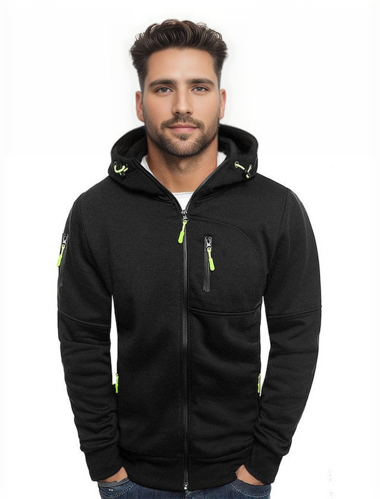 Levoire | Veste De Sport Pour Hommes Avec Capuche Noir