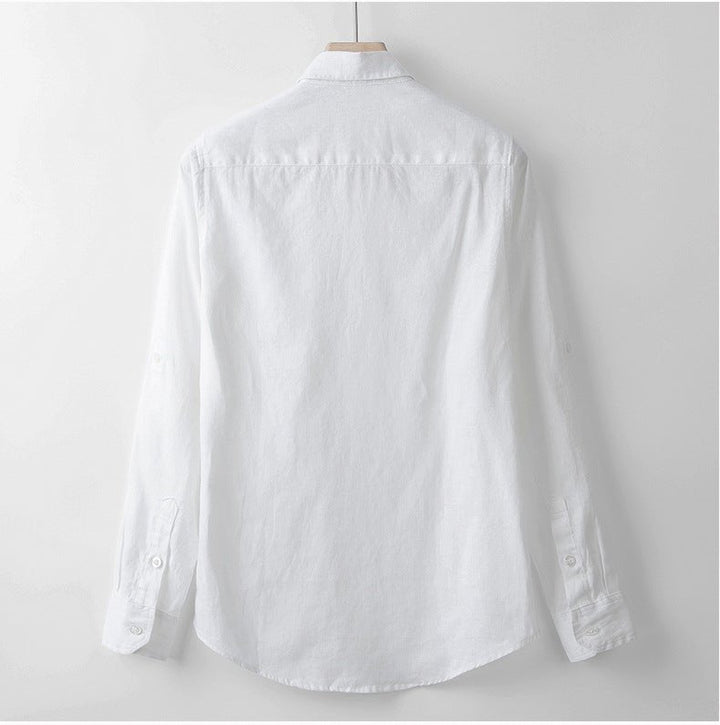 Levoire | Chemise En Lin Respirant Avec Patte De Boutonnage