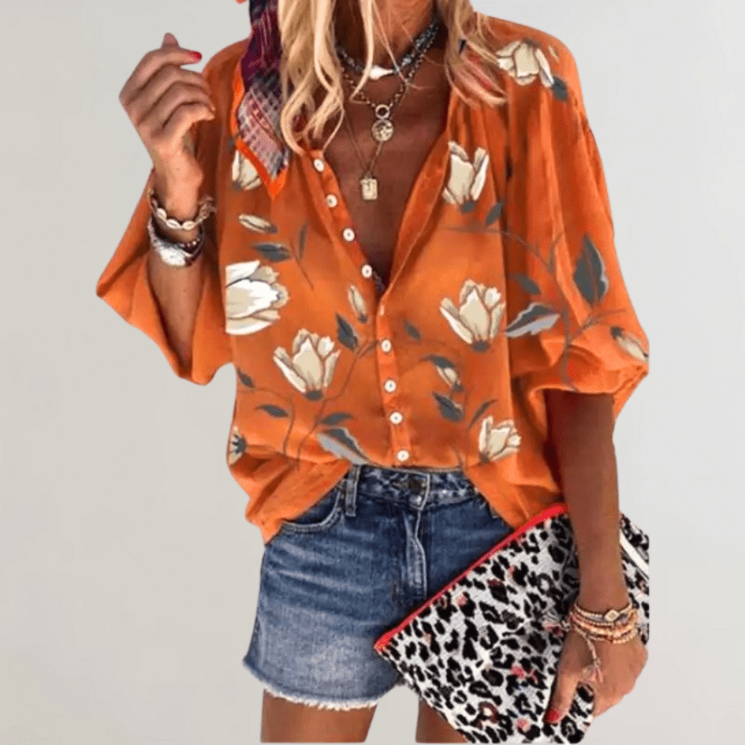 Levoire | Robe Maille Femme Manches Longues Confortable Orange