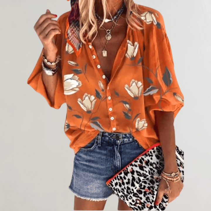 Levoire | Robe Maille Femme Manches Longues Confortable Orange