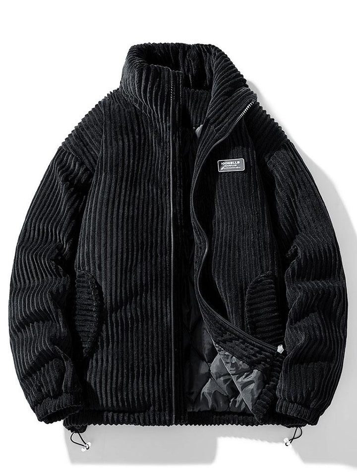 Levoire | Récolte de vin Veste en corduroy Style intemporel Noir