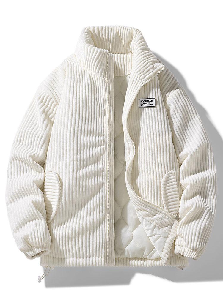 Levoire | Récolte de vin Veste en corduroy Style intemporel Blanc