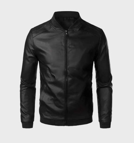 Levoire | Veste En Cuir Résistante À L'Usure Avec Poches Et Fermeture Éclair Intégrale