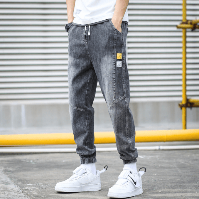 Levoire | Jeans Taper Relaxés Jeans pour hommes élégants Coupe tendance & Design moderne Gris