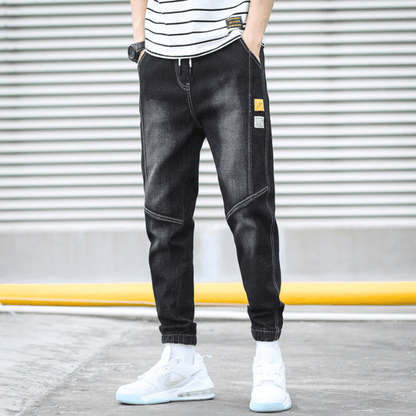 Levoire | Jeans Taper Relaxés Jeans pour hommes élégants Coupe tendance & Design moderne Noir