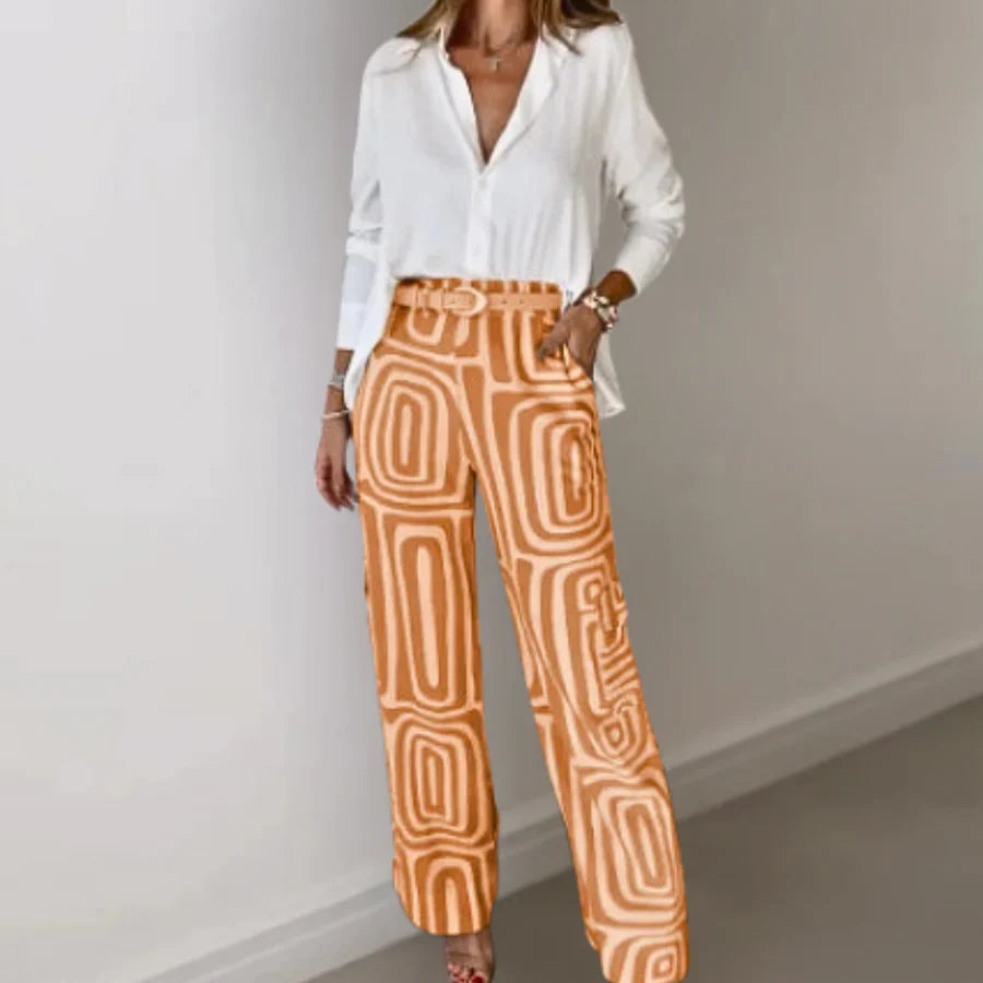 Levoire | Ensemble À Deux Pièces Tendance Pour Femmes Orange
